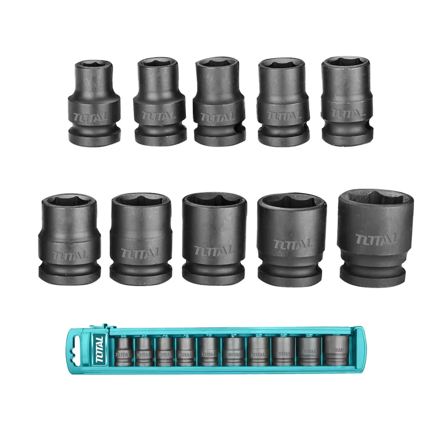 10 db készlet 1/2″-os ütvecsavarozó dugókulcsokkal / INDUSTRIAL
