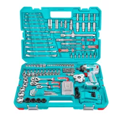 Li-ion akkus ütvecsavarozó 500 Nm/152db-os kéziszerszám készlet/INDUSTRIAL