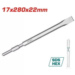 SDS HEX lapos véső 17x280x22 mm /INDUSTRIAL