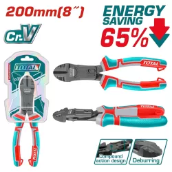 Nagy áttételű oldalcsípő fogó 200mm/ -65%energia/ INDUSTRIAL