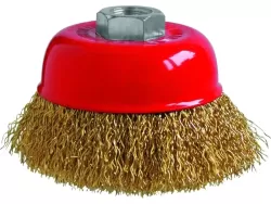 MN-69-165 Hullámos fazékkefe 100/.035xM14 rezezett acél