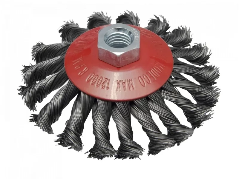 MN-69-122 Csavart tányérkefe 150/0.5xM14 acél