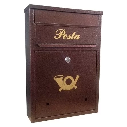 Postaláda A4 Primo 28x40 FEKETE lefelé nyíló