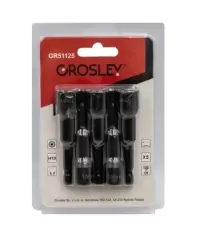 GROSLEY Hatszögű dugókulcs, 1/4″ Hex, 10mm