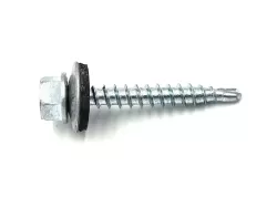 DIN7504K Hatlpfejű önfúró lemezcsavar EPDM alátéttel fához 4.8x55mm