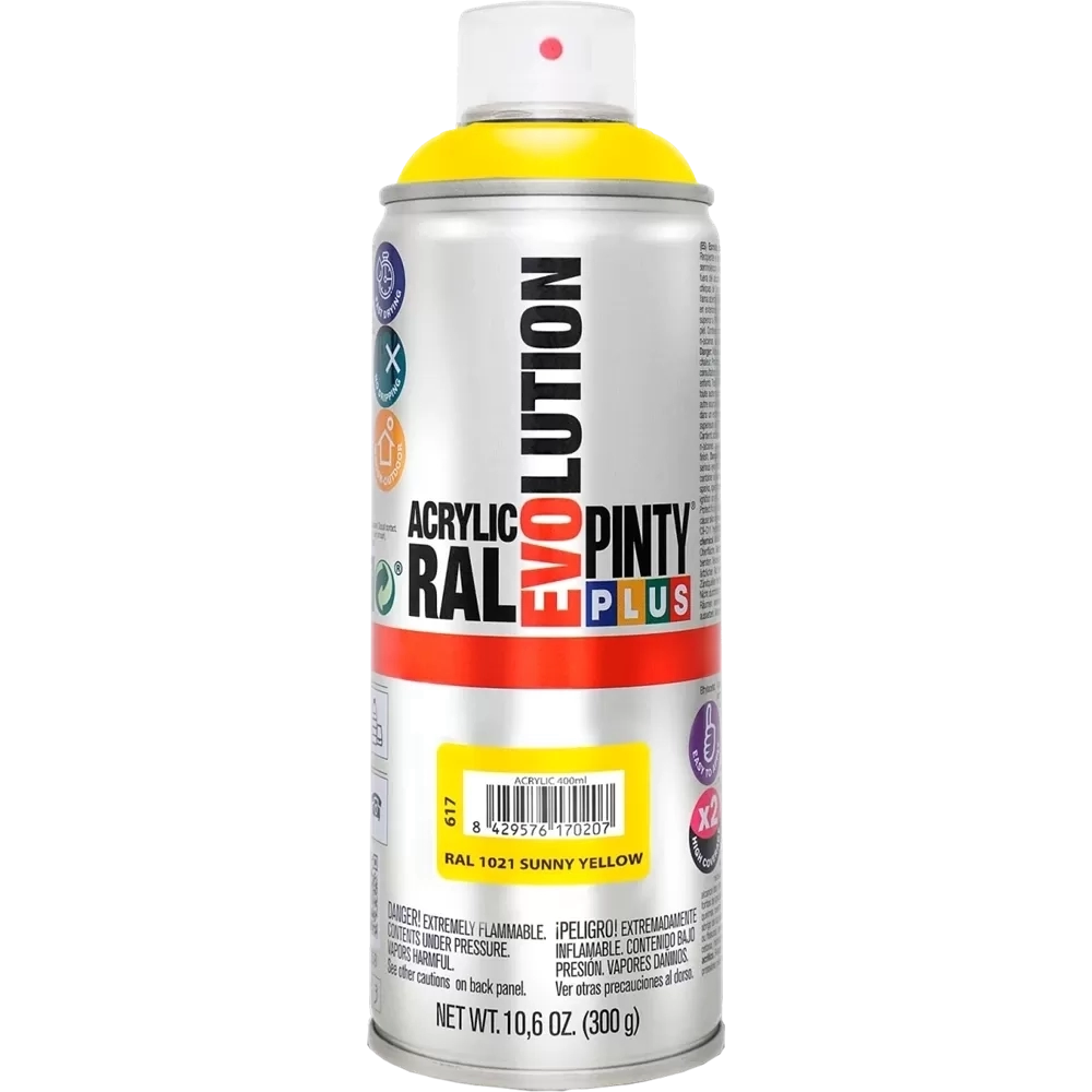 Pinty Plus Evolution akril RAL1021 REPCESÁRGA 400ml