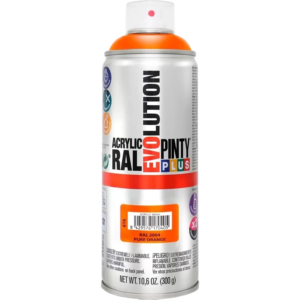 Pinty Plus Evolution akril RAL2004 TISZTA NARANCS 400ml