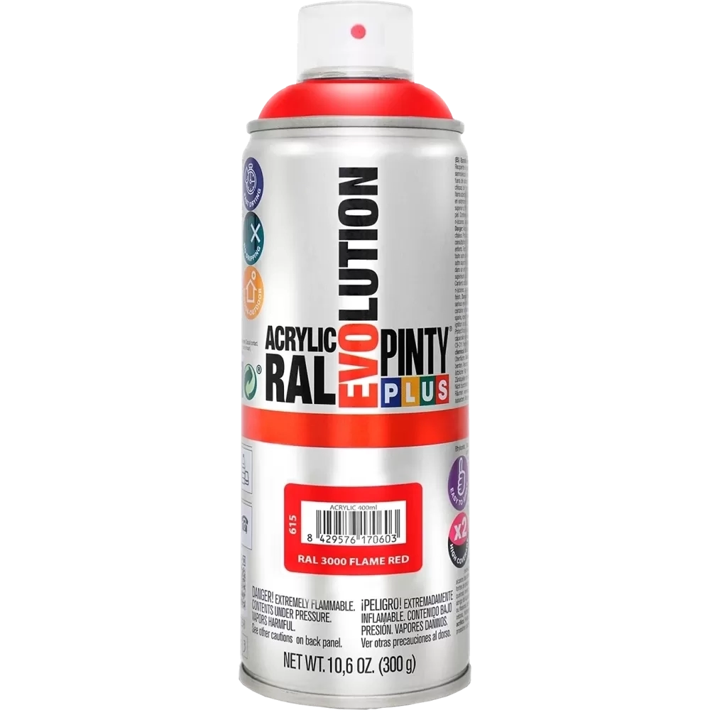 Pinty Plus Evolution akril RAL3000 TŰZPIROS 400ml