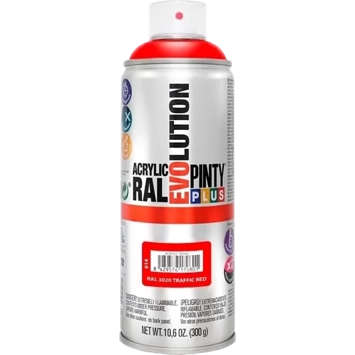 Pinty Plus Evolution akril RAL3020 KÖZLEKEDÉSI PIROS 400ml