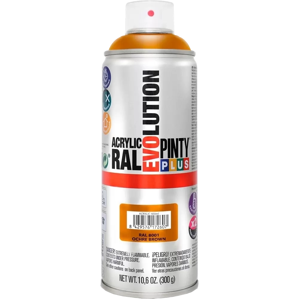 Pinty Plus Evolution akril RAL8001 OKKERBARNA 400ml