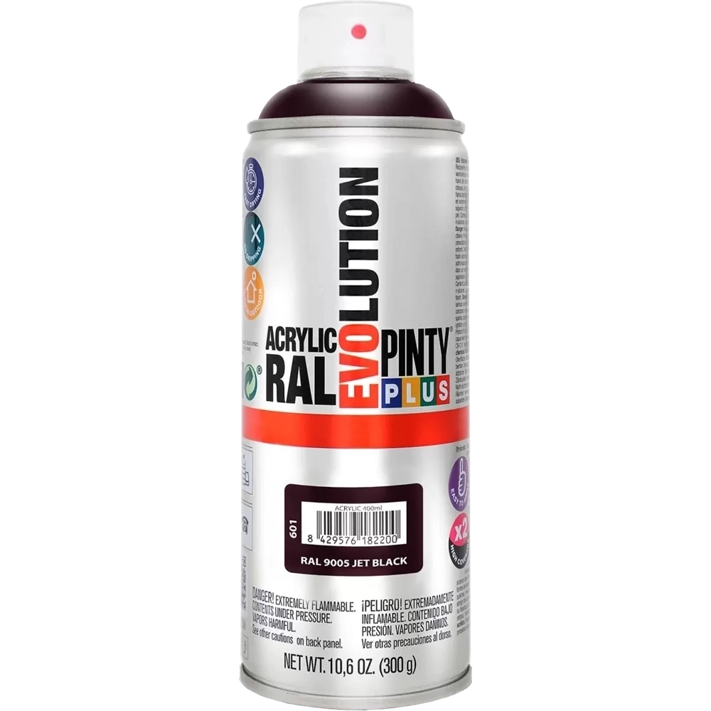 Pinty Plus Evolution akril RAL9005 FÉNYES FEKETE 400ml