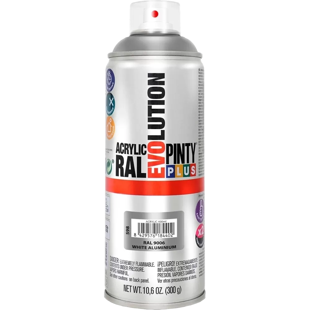 Pinty Plus Evolution akril RAL9006 EZÜST 400ml