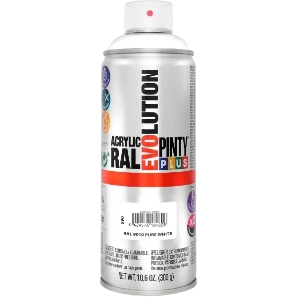 Pinty Plus Evolution akril RAL9010 SELYEMFÉNYŰ FEHÉR 400ml