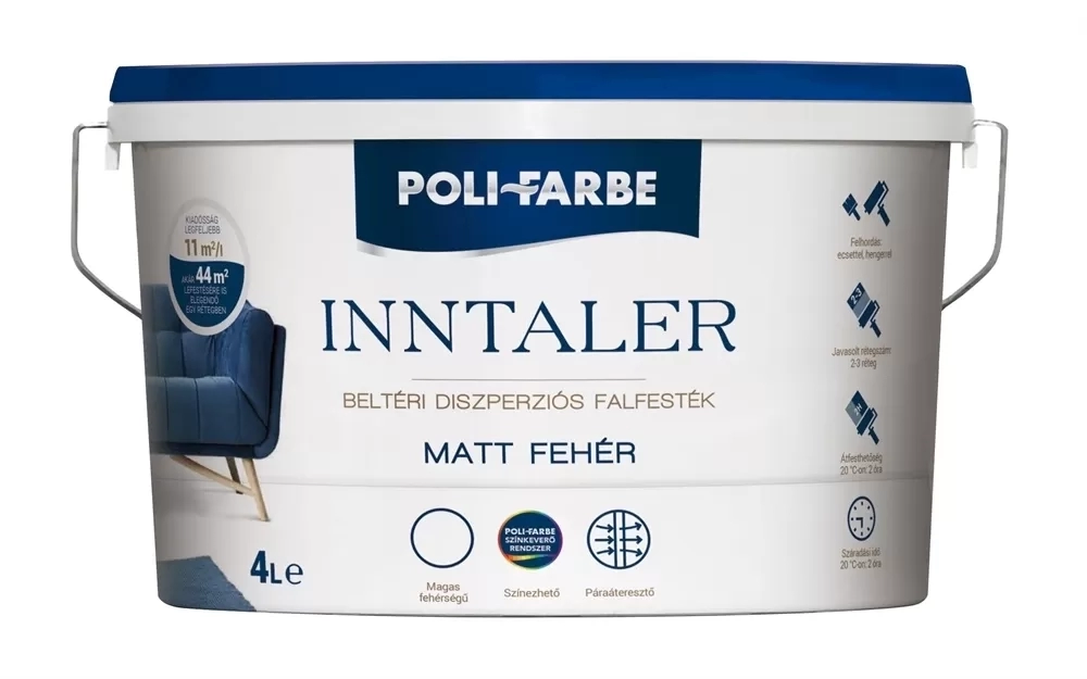 Poli-Farbe Inntaler beltéri falfesték 4L