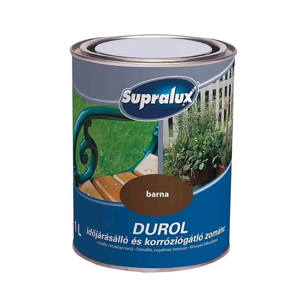 Supralux Durol időjárásálló zománc BARNA 2,5L