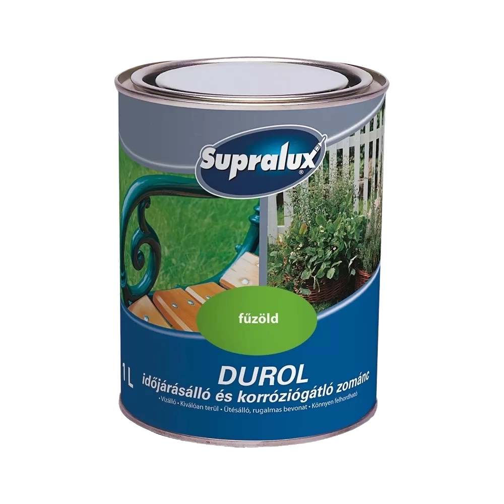 Supralux Durol időjárásálló zománc FŰZÖLD 1L