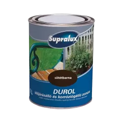 Supralux Durol időjárásálló zománc SÖTÉTBARNA 1L