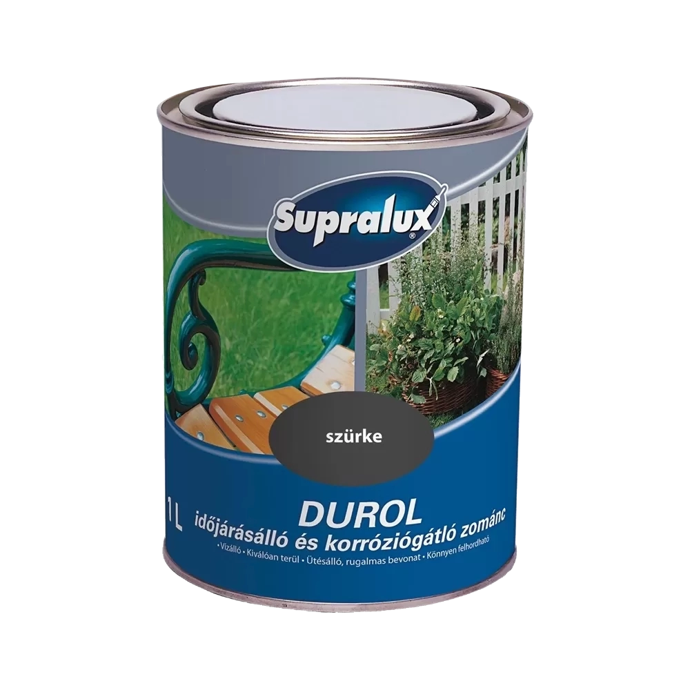 Supralux Durol időjárásálló zománc SZÜRKE 1L
