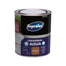 Supralux Universal Aqua selyemfényű zománcfesték VILÁGOSBARNA RAL8024 750ml