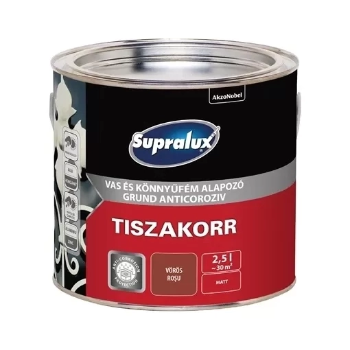 Supralux Tiszakorr alapozó vörös 2,5L