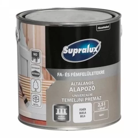 Supralux általános alapozó fehér 2,5L