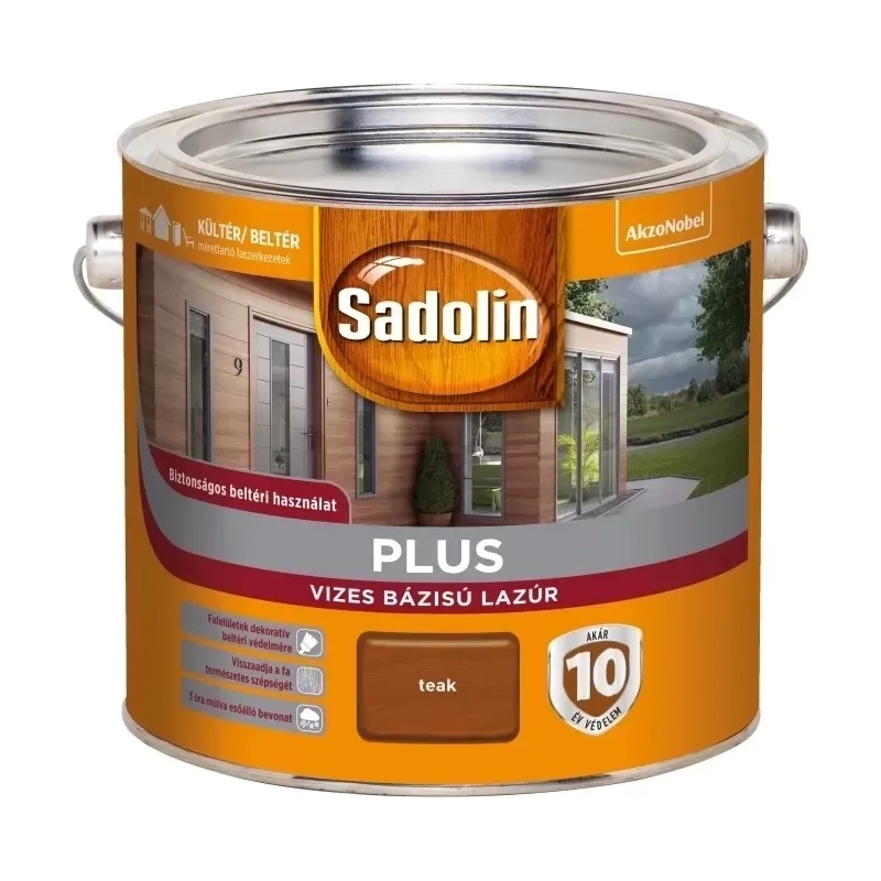 Sadolin Plus vizes vastaglazúr TEAK 2,5L