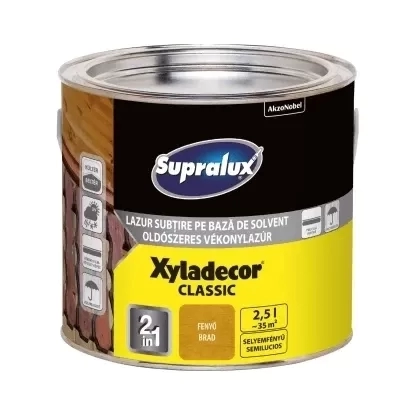 Supralux Xyladecor Classic vékonylazúr FENYŐ 2,5L