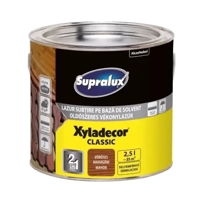 Supralux Xyladecor Classic vékonylazúr VÖRÖSES MAHAGÓNI 2,5L