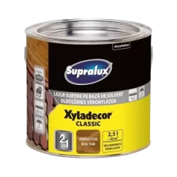 Supralux Xyladecor Classic vékonylazúr VÖRÖSES TEAK 2,5L