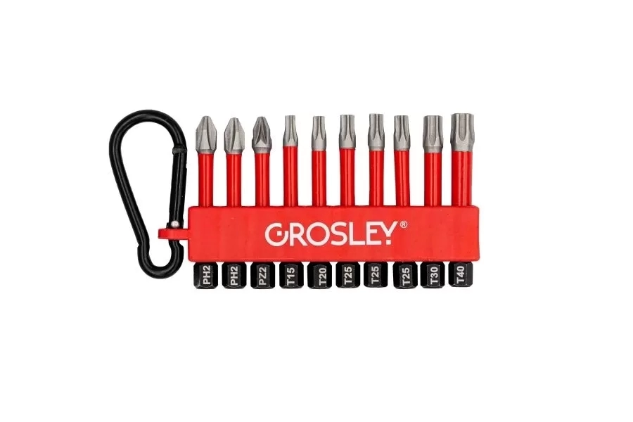 GROSLEY bitkészlet 10 részes (karabineren)